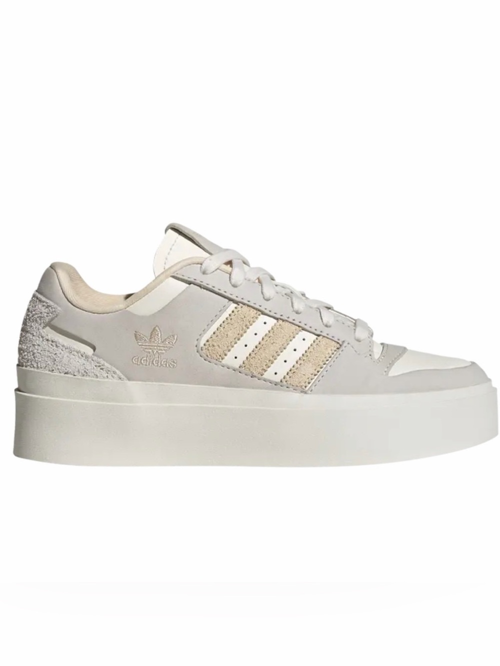 Forum Bonega Adidas Women’s Cream Platform Sneaker - Soft White